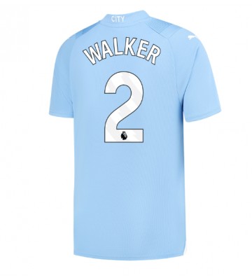 Manchester City Kyle Walker #2 Koszulka Podstawowych 2023-24 Krótki Rękaw